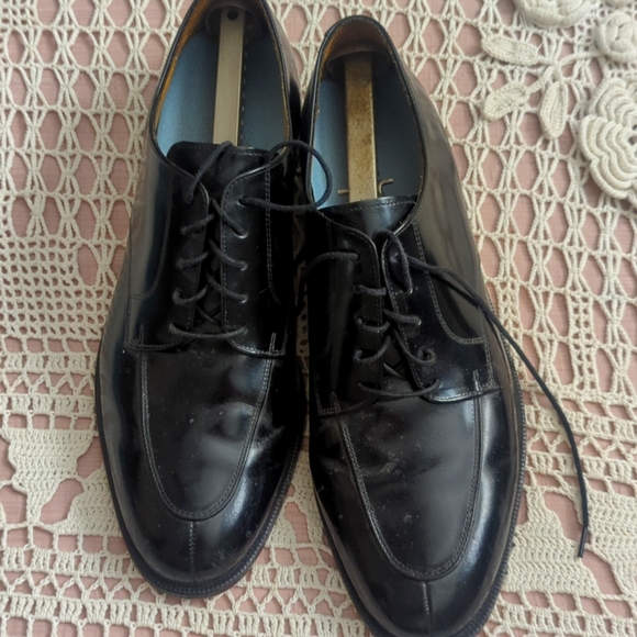 Cole Haan Other - VTG Cole Hahn Black Saddleback Shoes Leather 13D